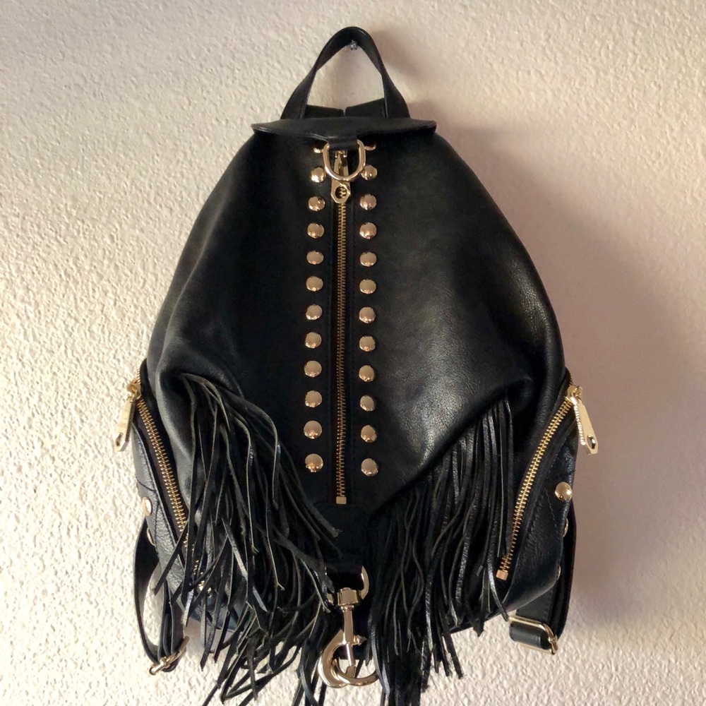Rebecca Minkoff black tassel backpack!